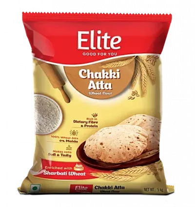 Elite Chakki Atta, 5 kg Pouch