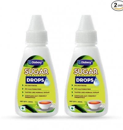 Diabexy Sugarfree Drops | Sugar -Free Liquid Sweetener-30ml (Pack of 2)