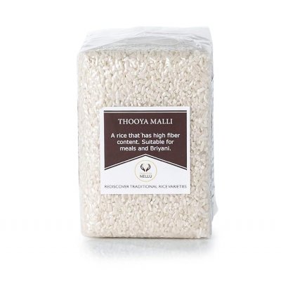 Namma Nellu Traditional White Rice - Thooyamalli Rice / தூய மல்லி (பச்சரிசி) - 1 kg
