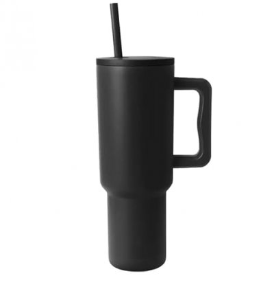 Stainless Steel Tumbler with Handle, Straw & Lid 1.2 Litre SS304 Material Nile